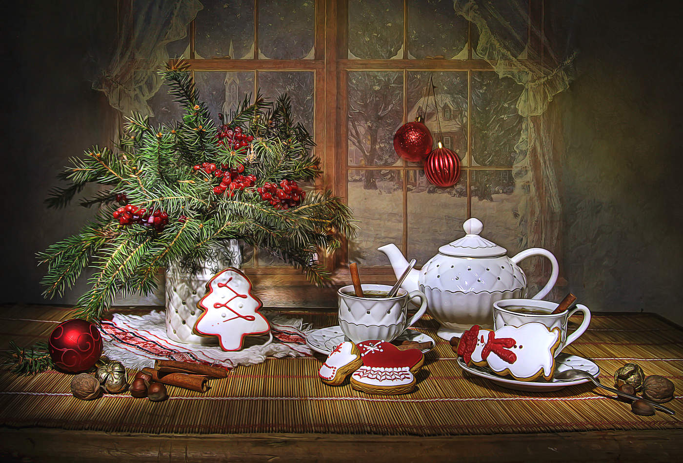 Когда за окном зима...