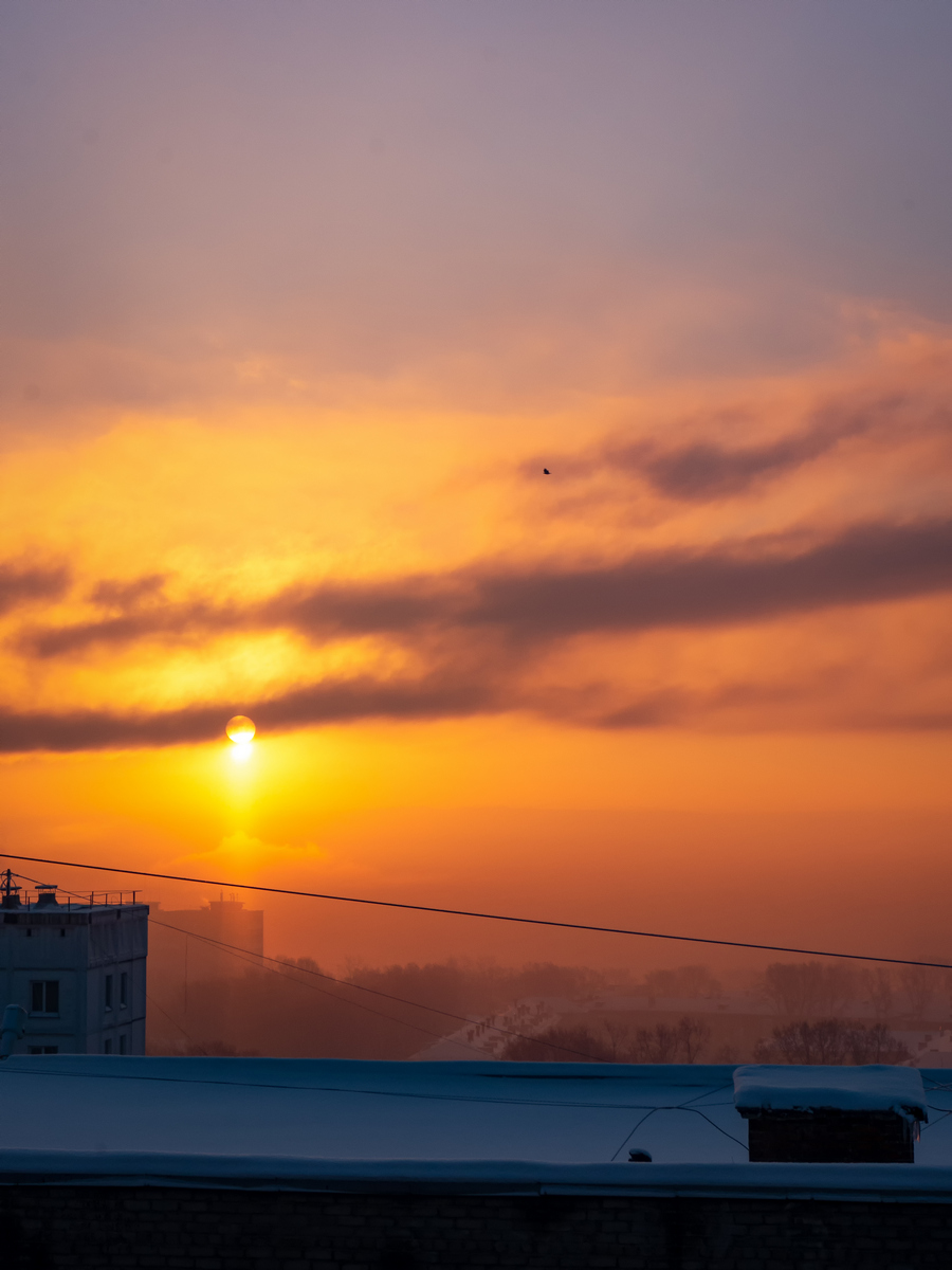 морозный восход