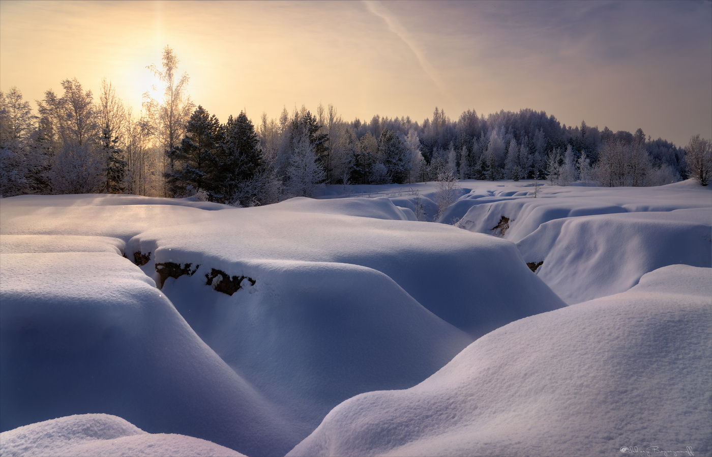 Кремовый рассвет.