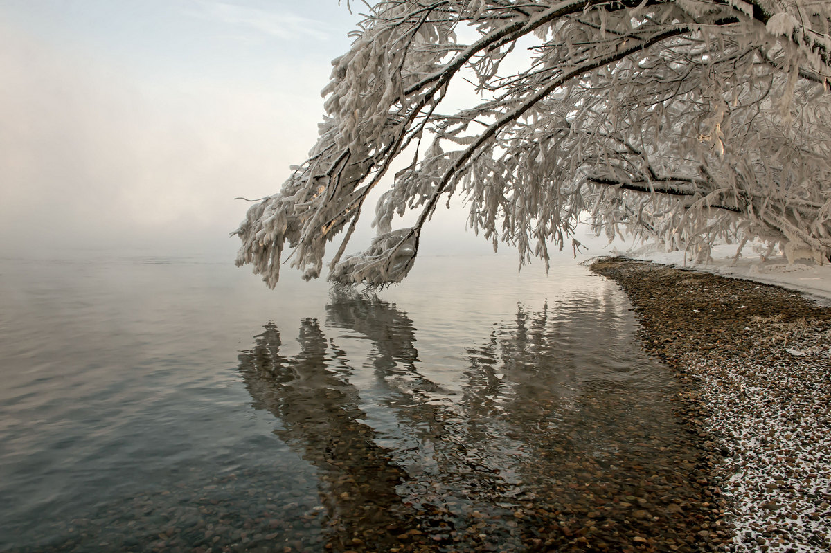 У реки Енисей...