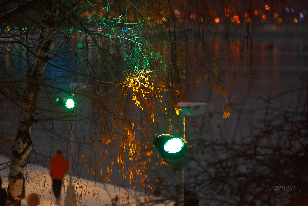 зимняя акварель