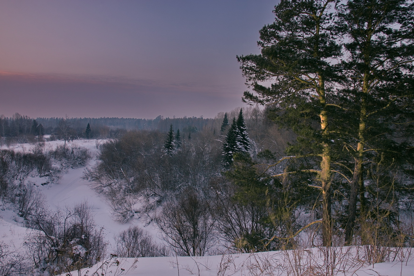 Зимний вечер.