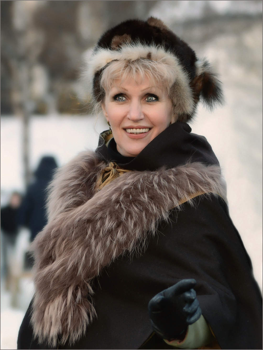 Меховая шляпка.