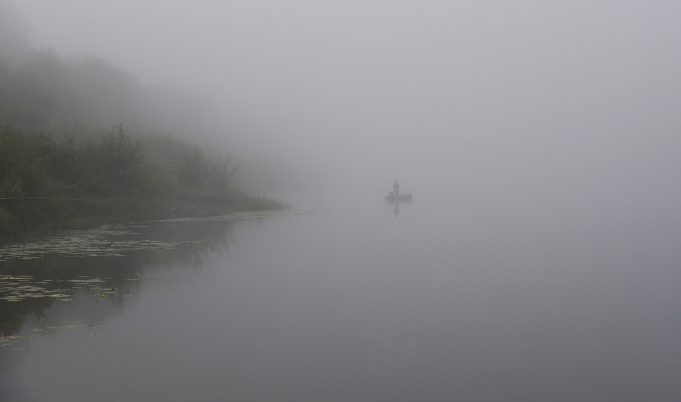 "Туман у берега присел, запутался в косичках ивы..."