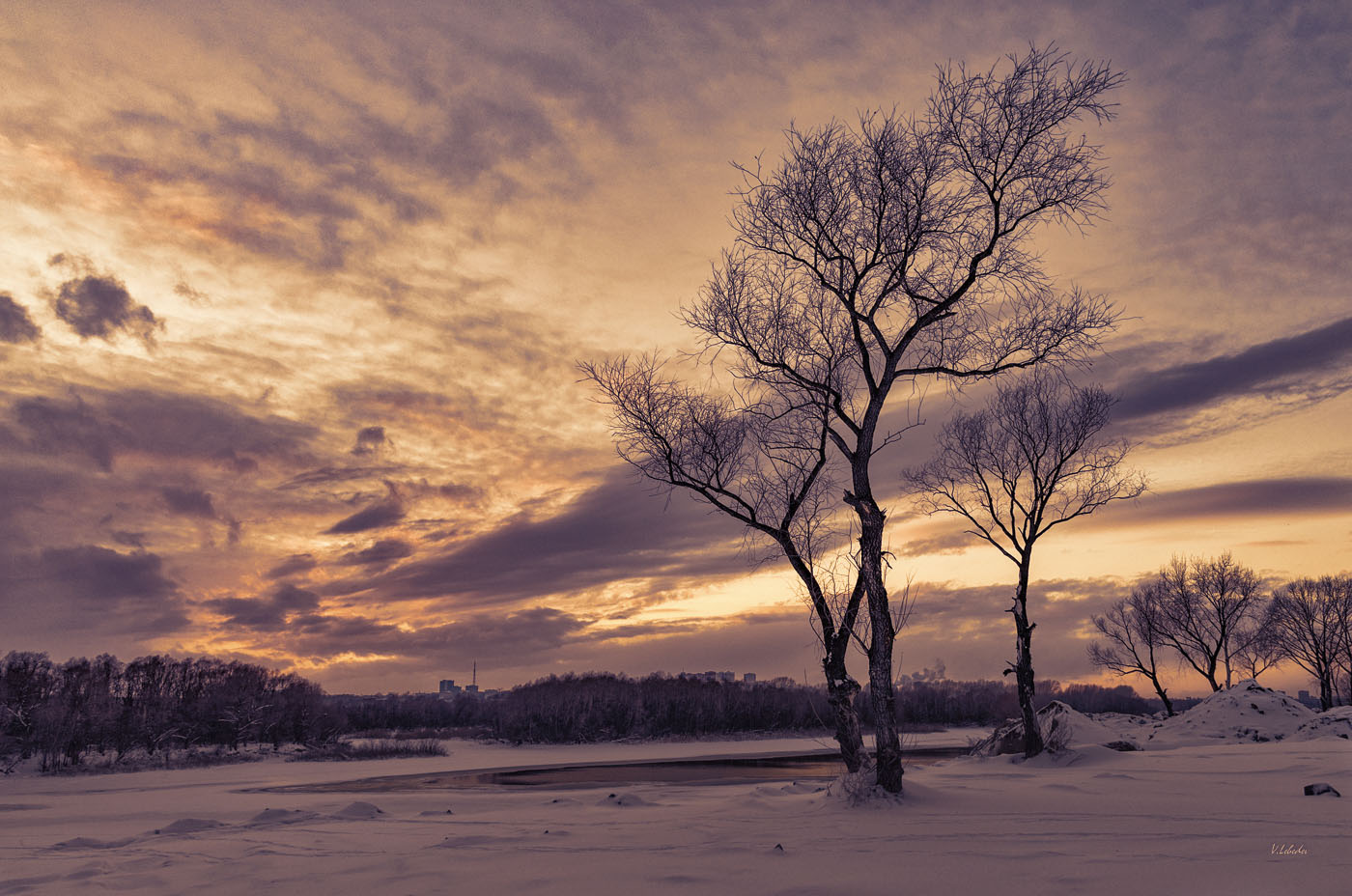 зимнее-закатное