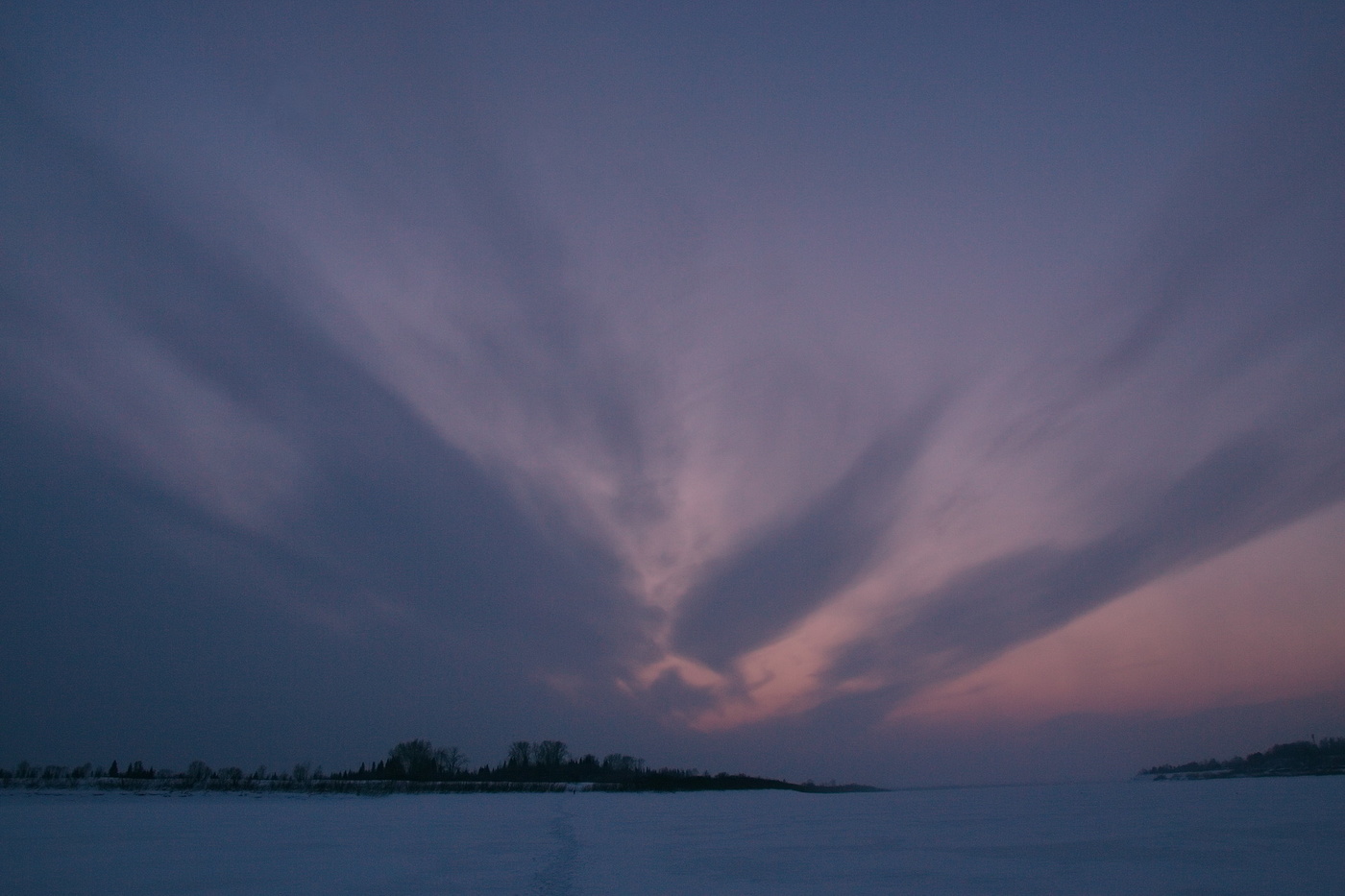 Зимние сумерки.