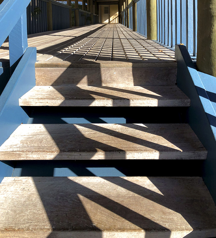 По лестнице