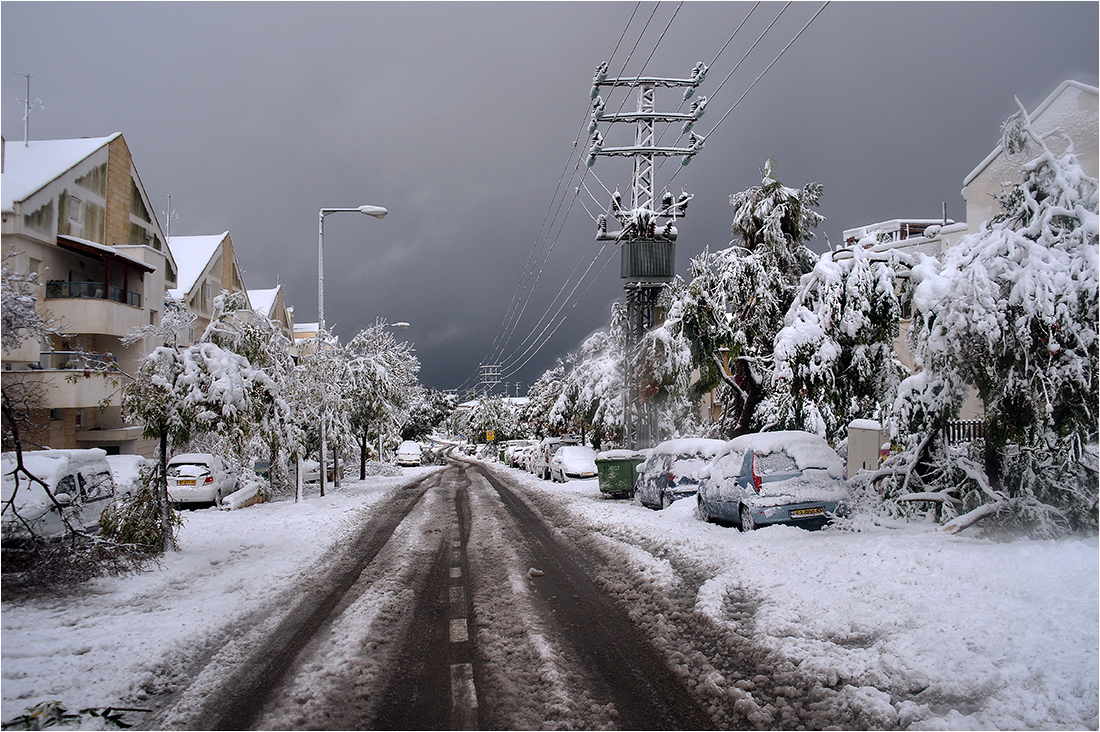 Городская зима