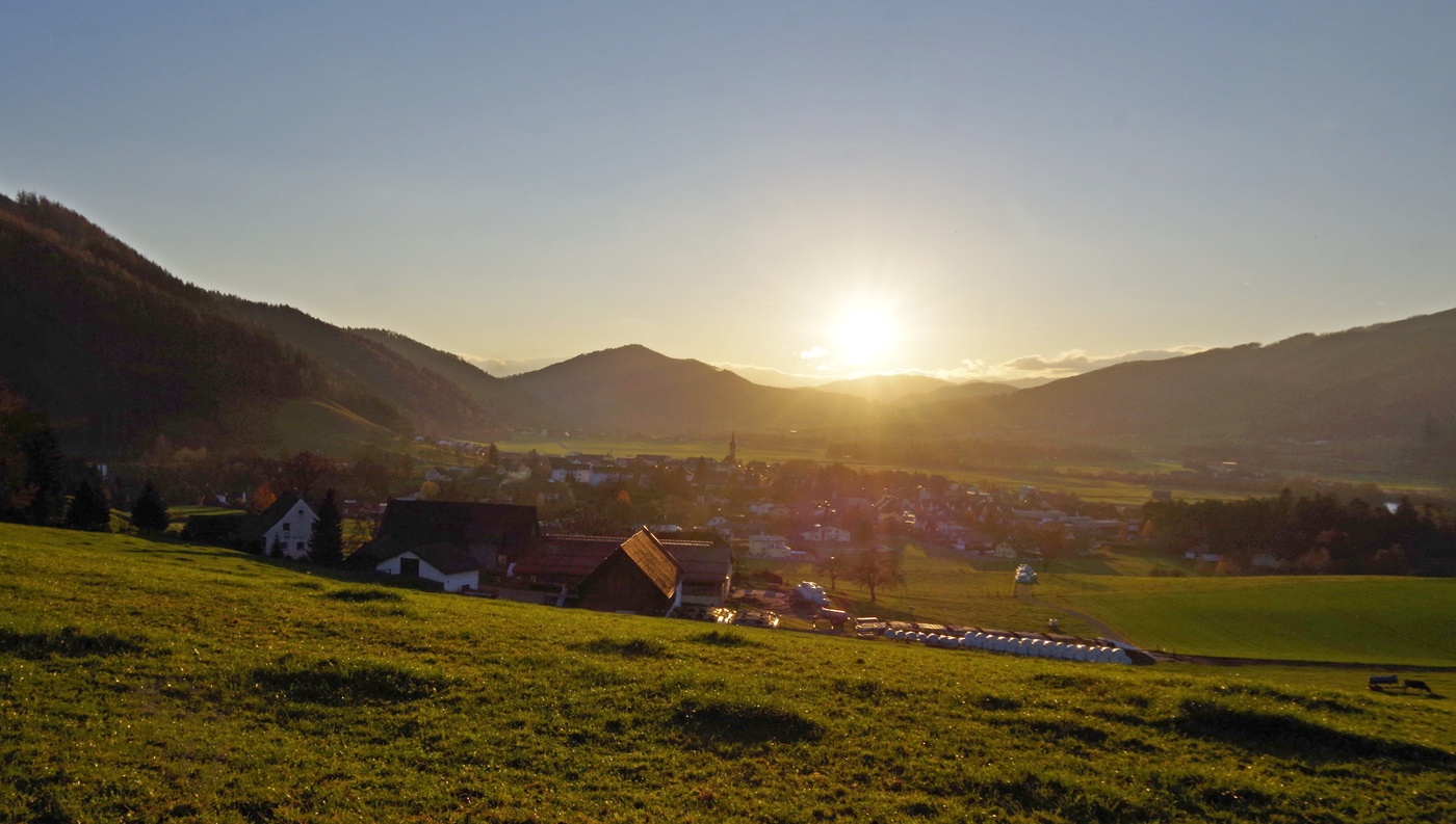 Закат за Санкт-Штефаном.