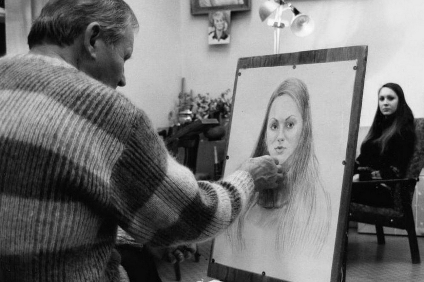 В мастерской художника.