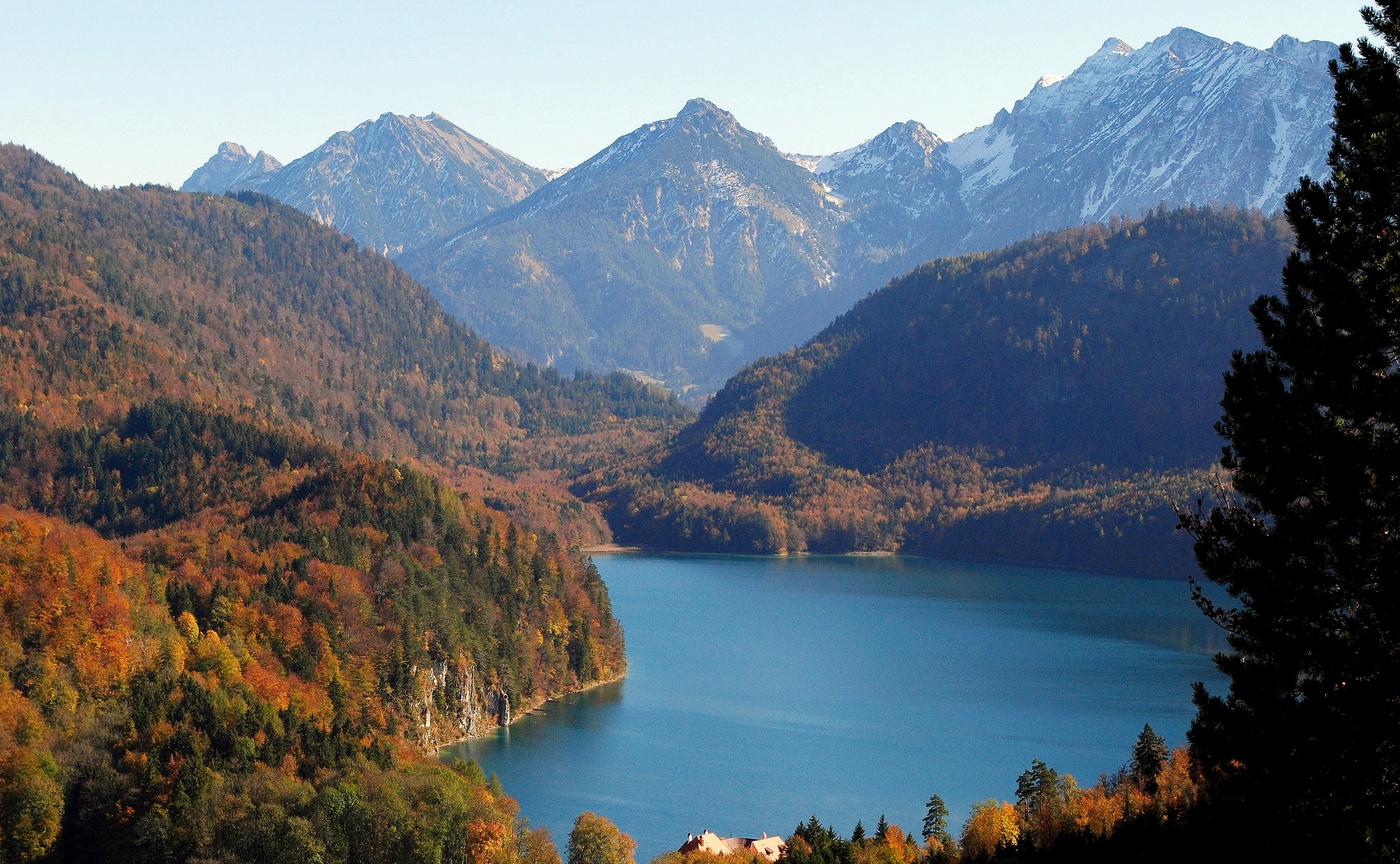 В Баварских Альпах.