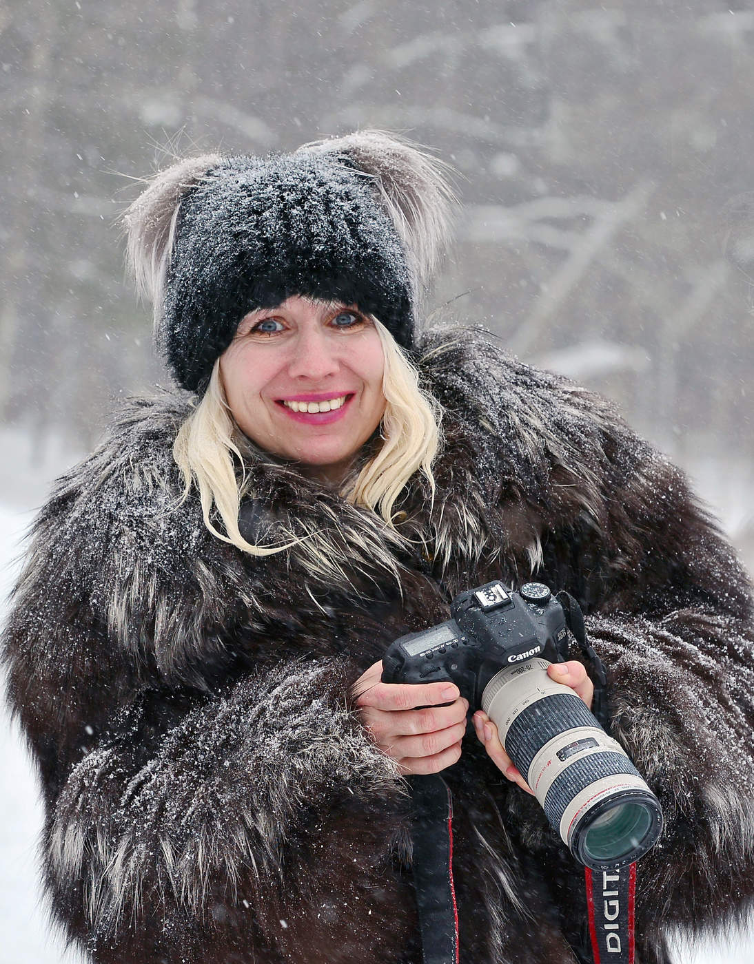 Фотоохота на зубра.