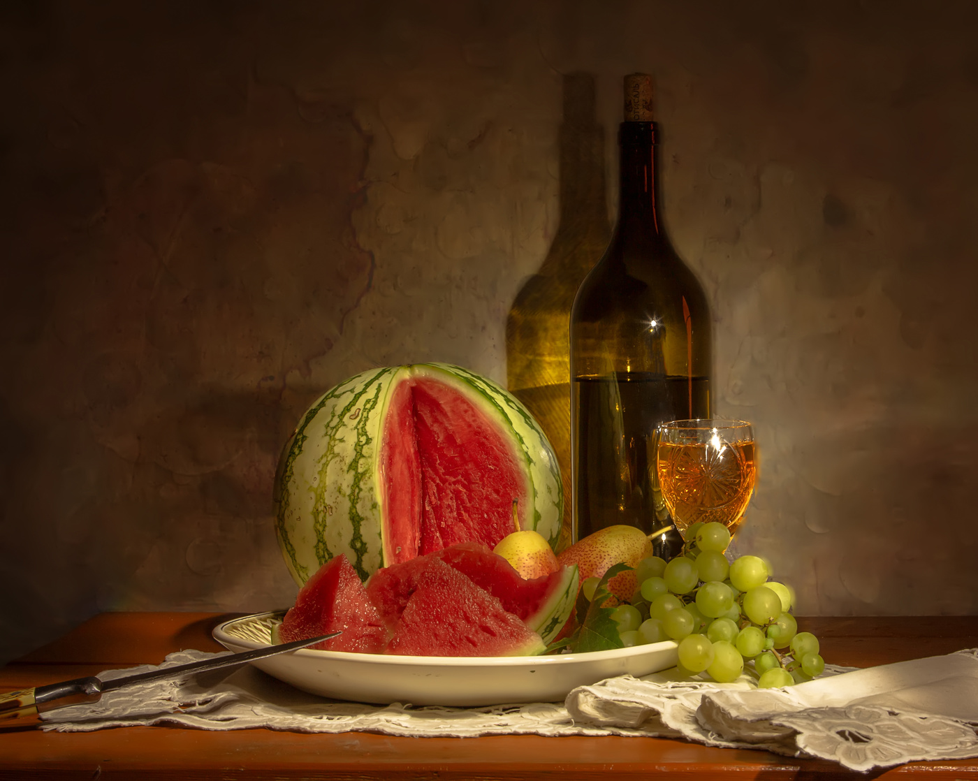 С арбузом без семечек...