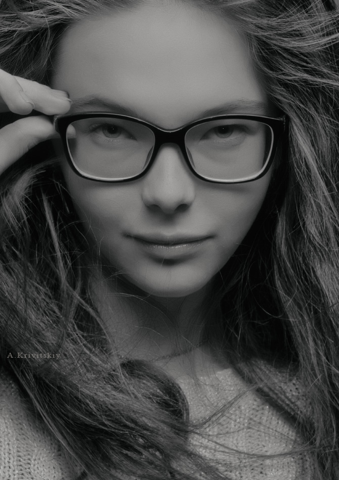 Portrait. Studio trial A. Krivitsky.