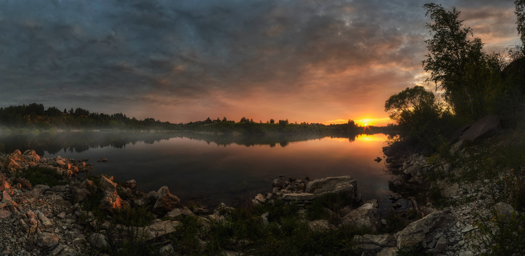 Вечер на Барсуковском озере