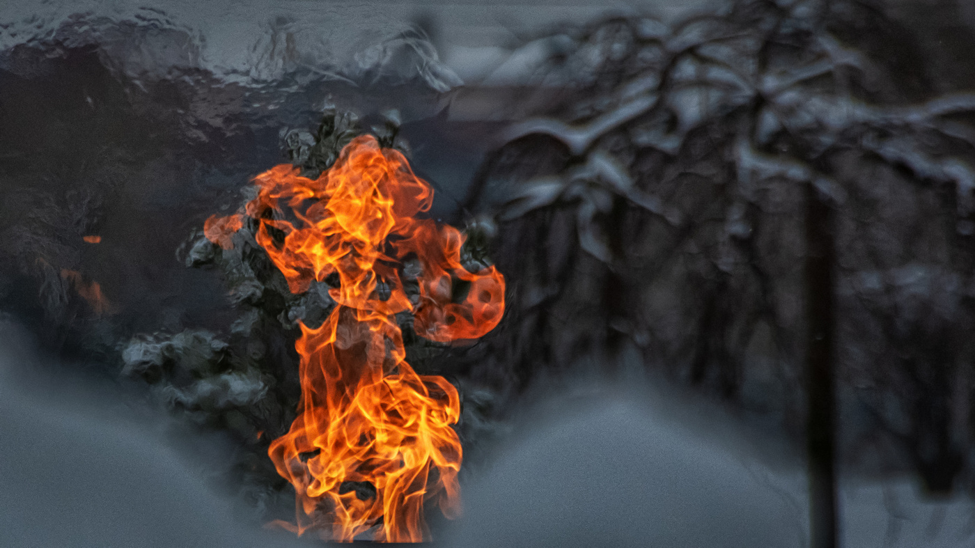 Горение природного газа