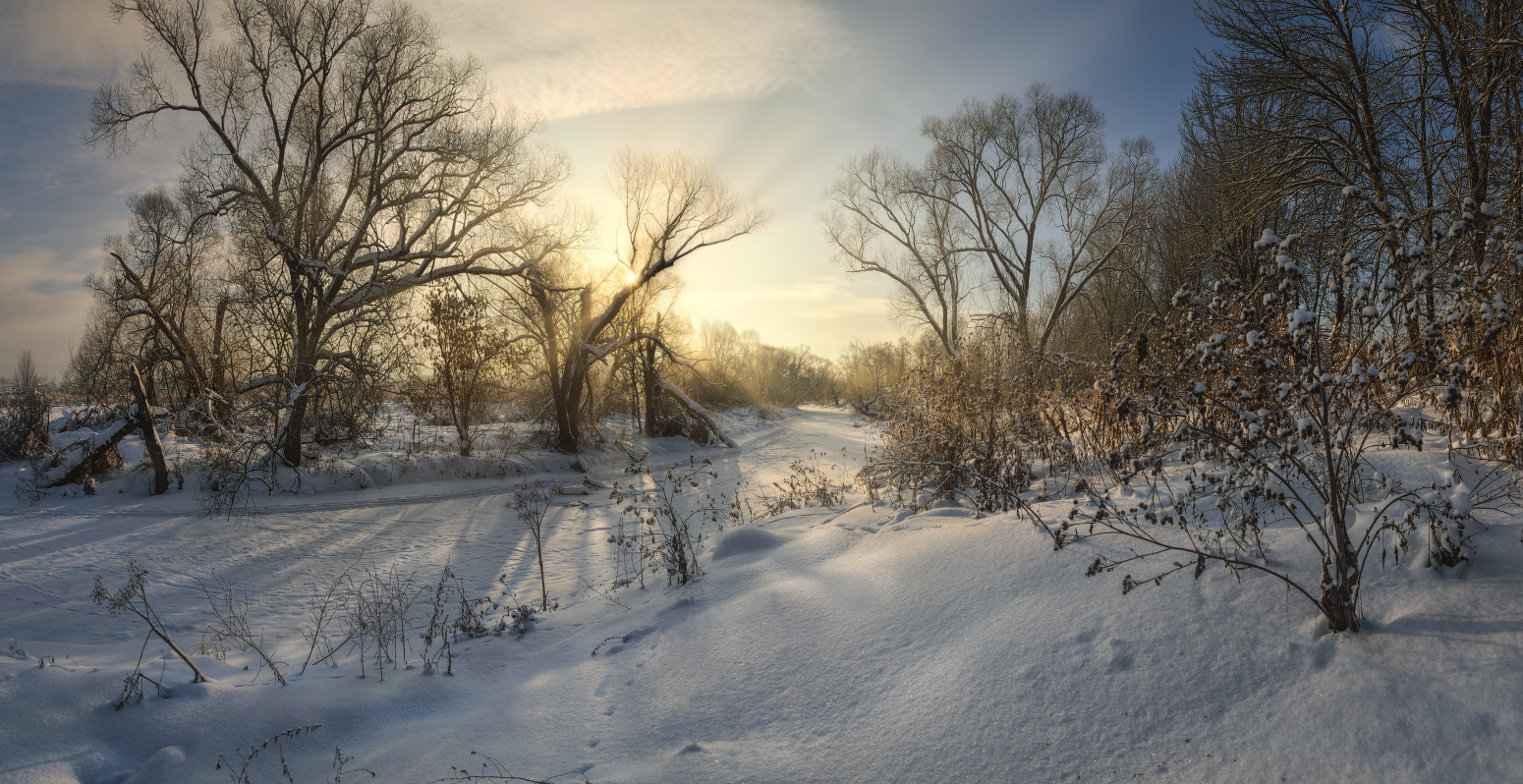 Зимним солнечным утром...