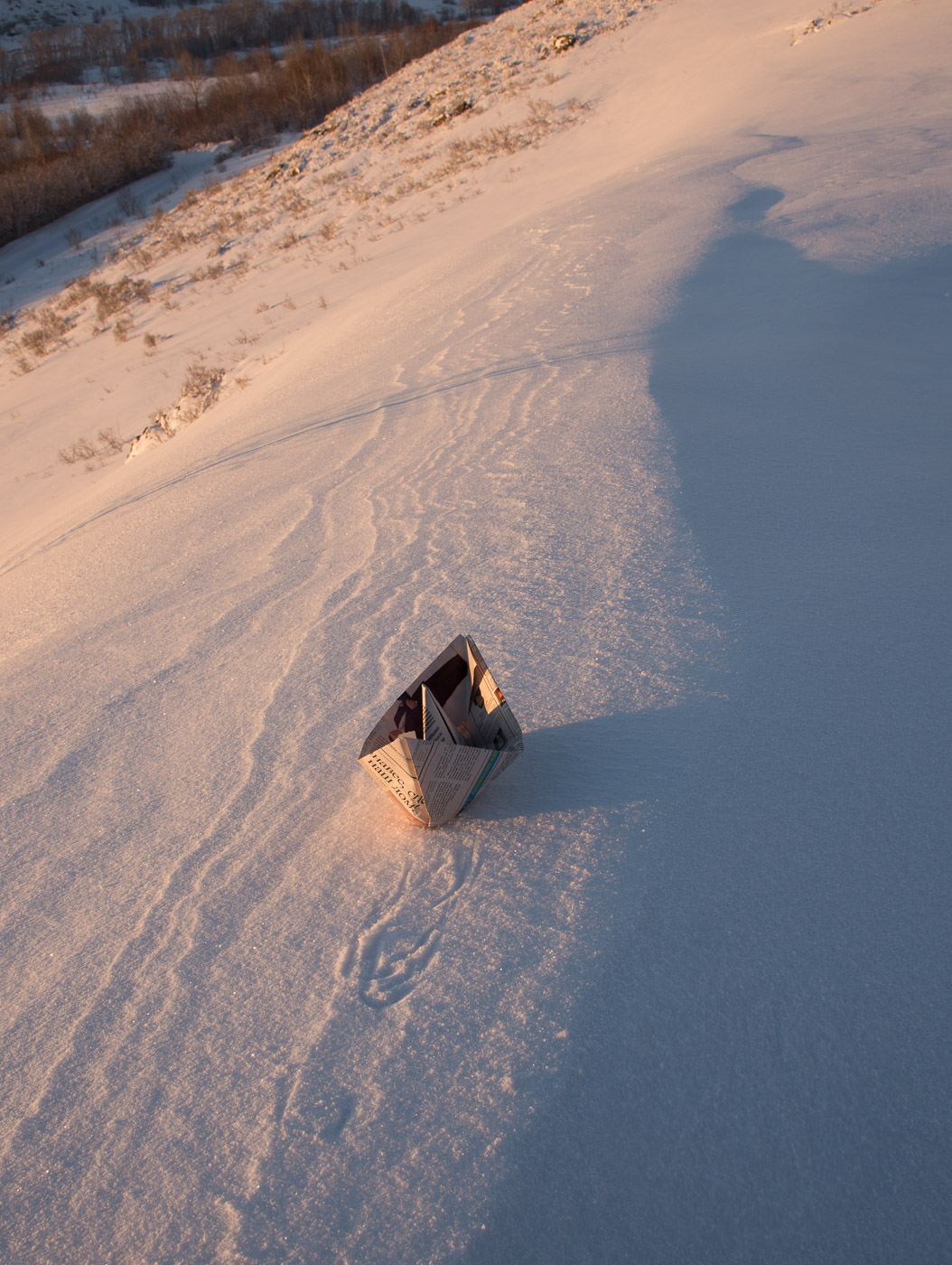 По снежной волне