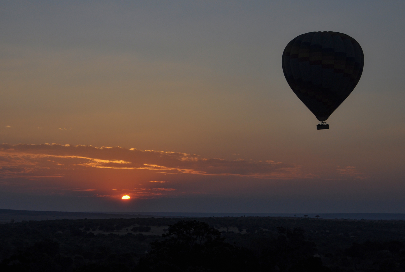 На воздушном шаре