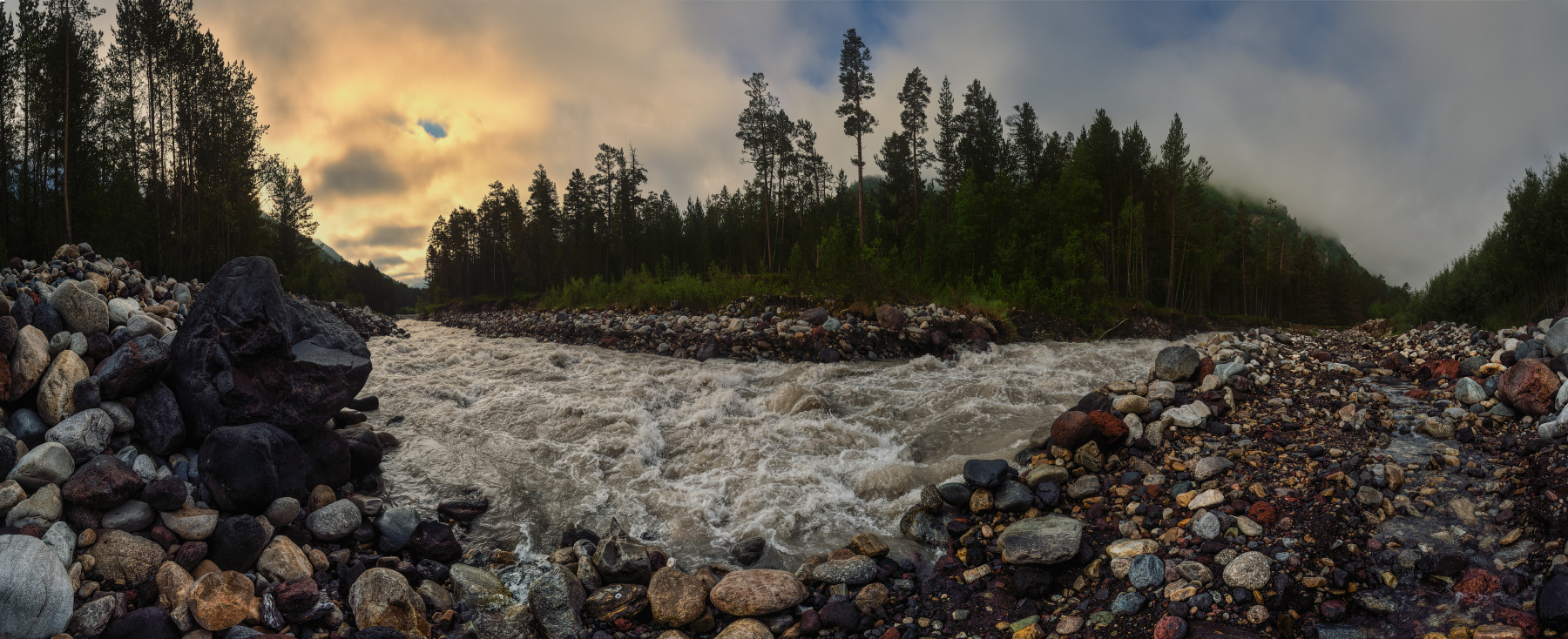 Панорама утреннего Баксана