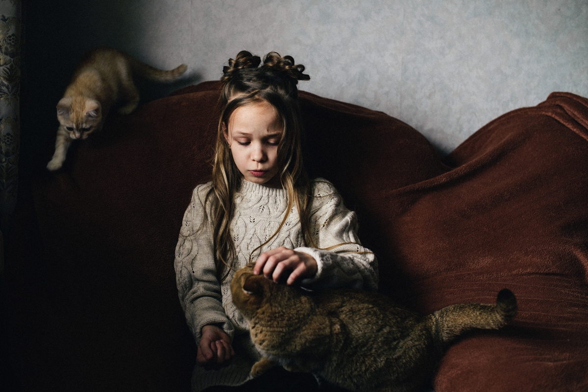 Лина и кошки