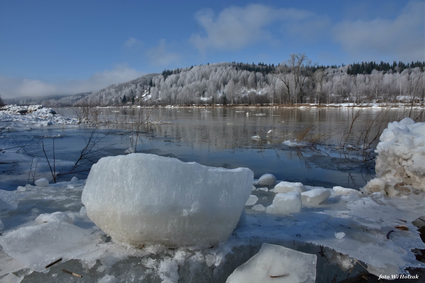 Весенний ледоход на реке