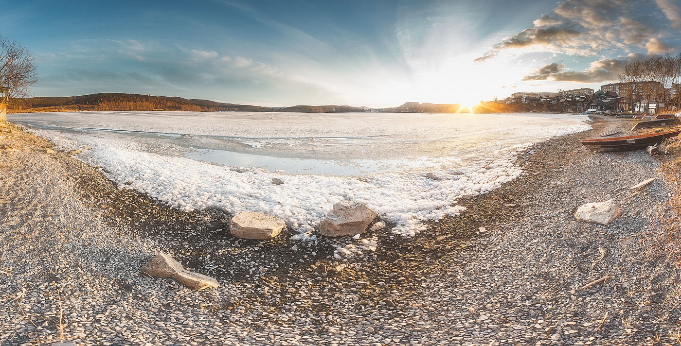 панорама пруда