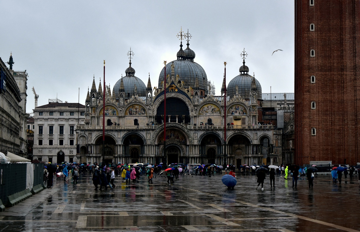 В Венеции дождь.