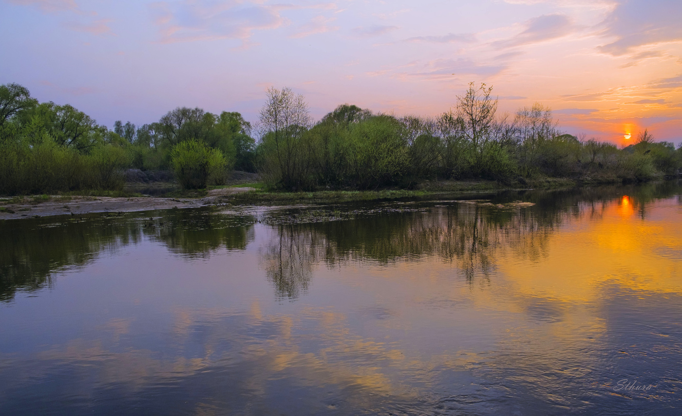 Закат в апреле.