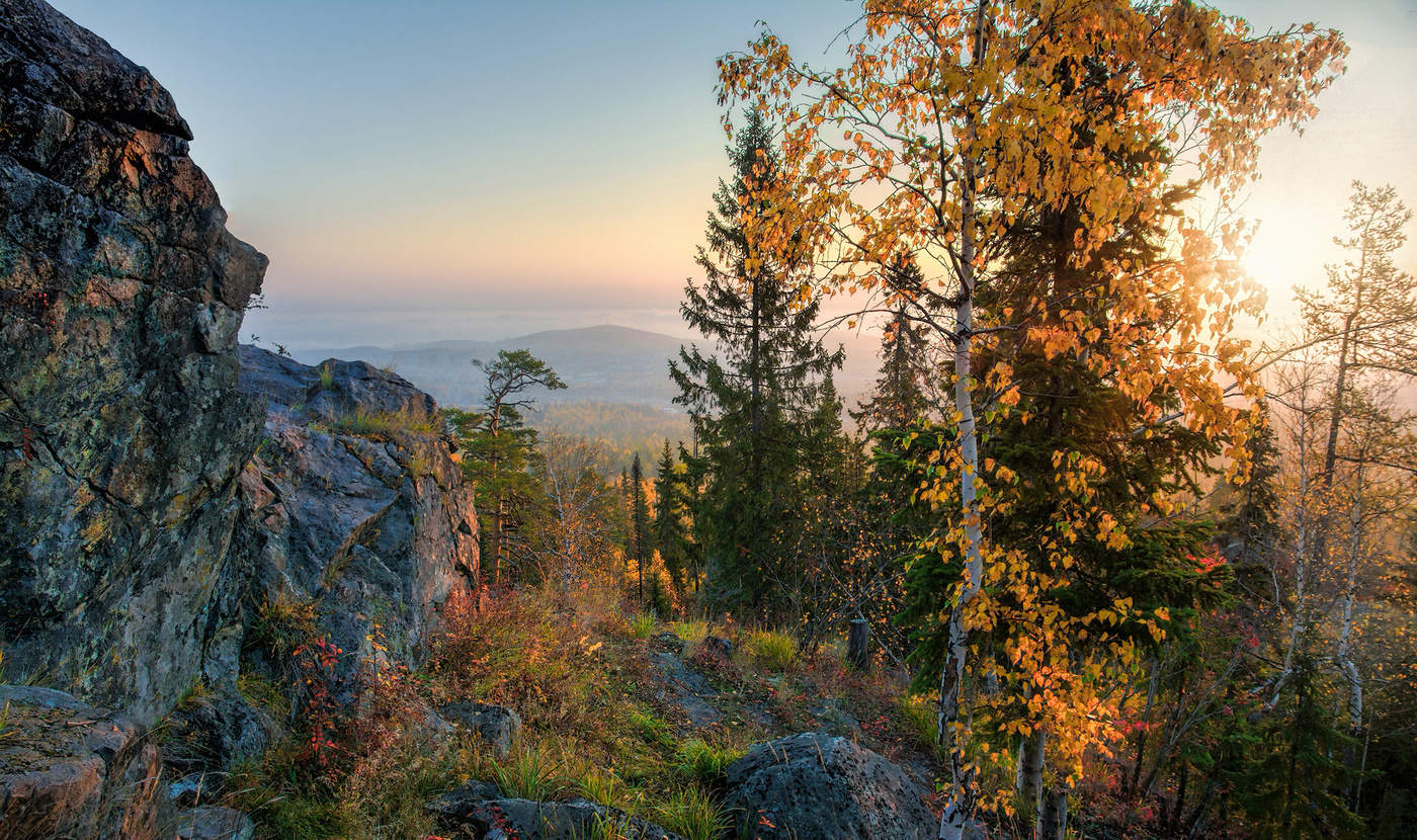 Рассвет на скалах
