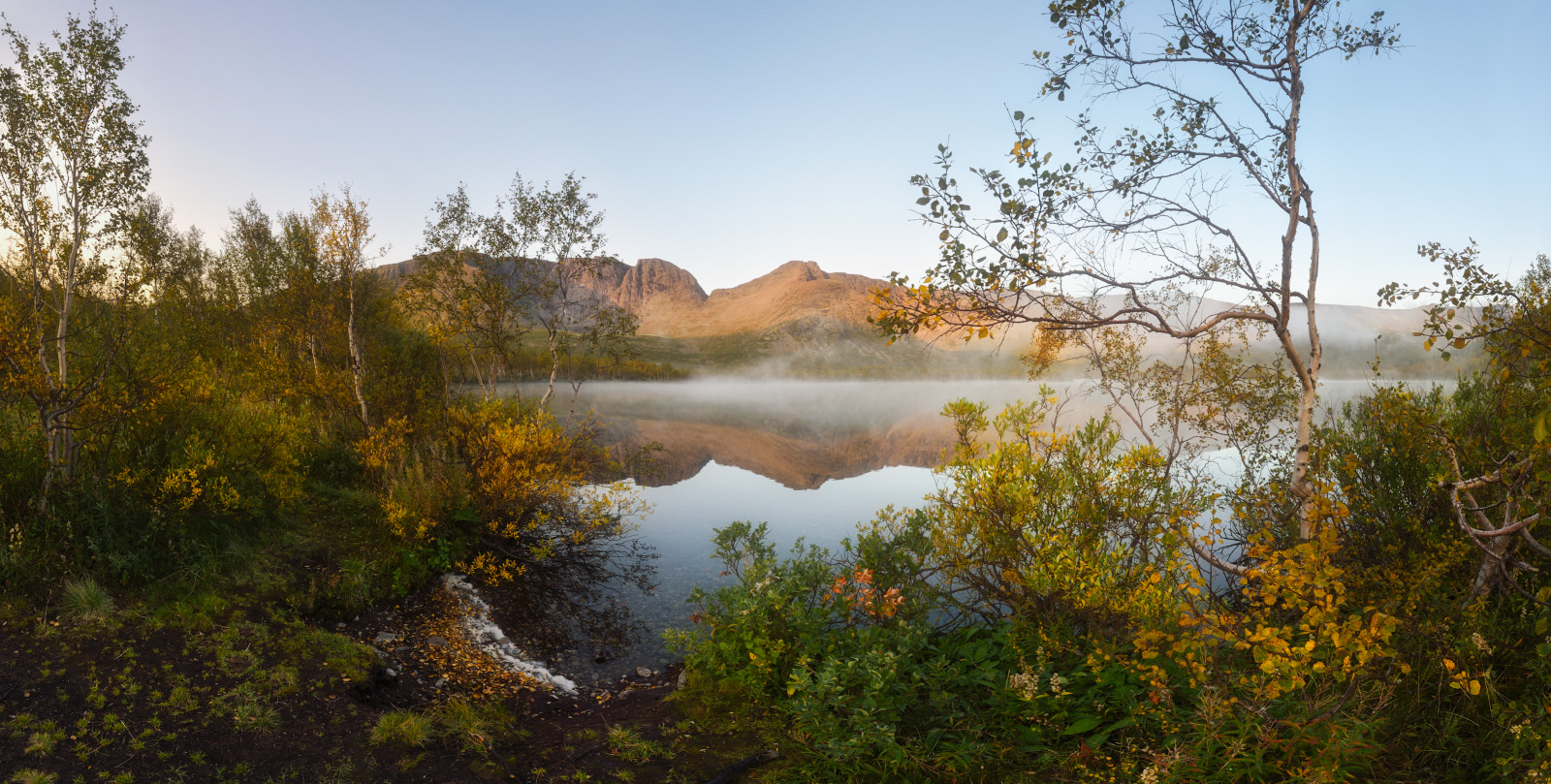 Ранним утром в Хибинах