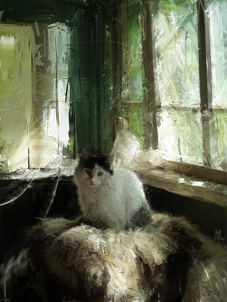 Сима на веранде