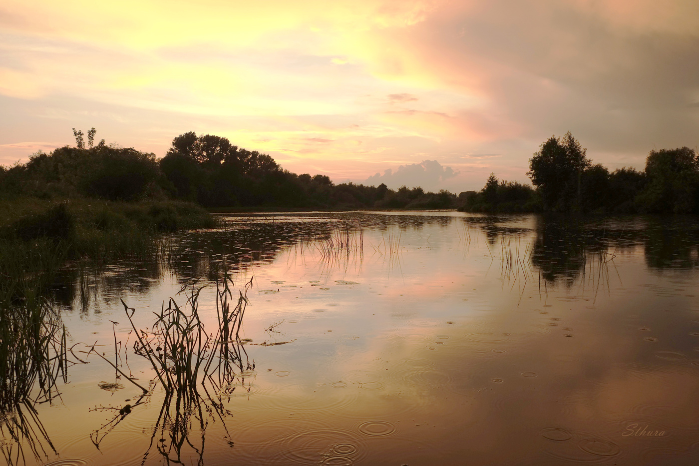 Озеро Сосновое. После заката.