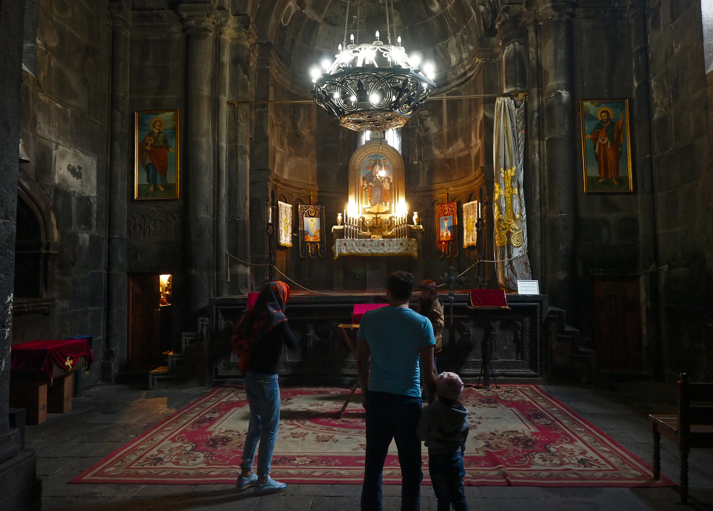 В монастыре Гегард.