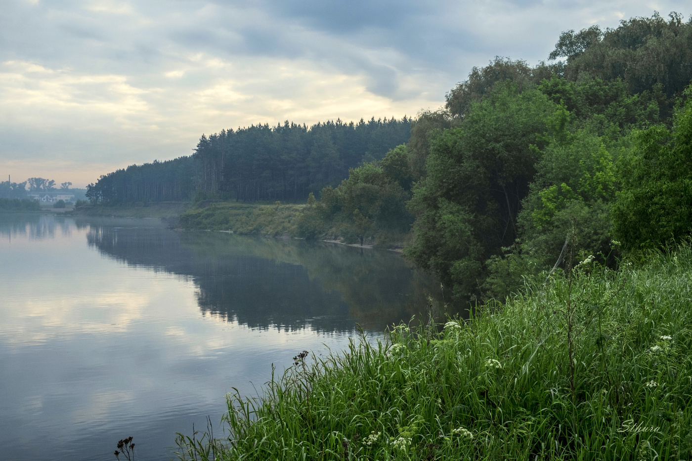 Пасмурное утро.