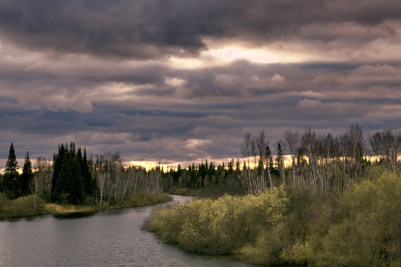 Весенний вечер.
