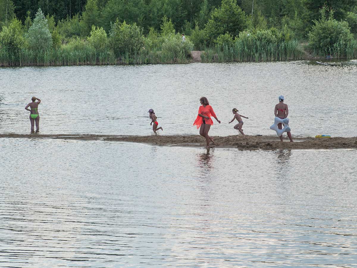 В жаркий день
