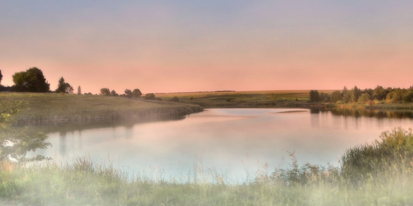 Вечерний туман после жаркого дня