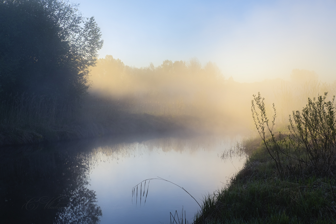 ...И туман над рекой...