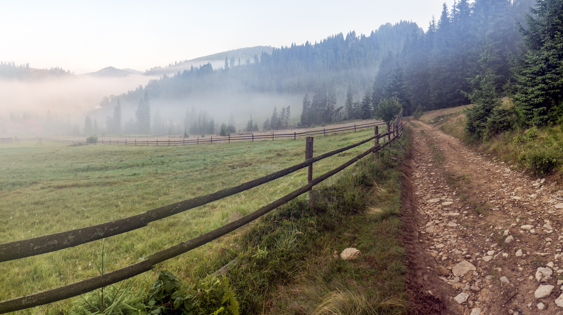 Herbst Morgendämmerung