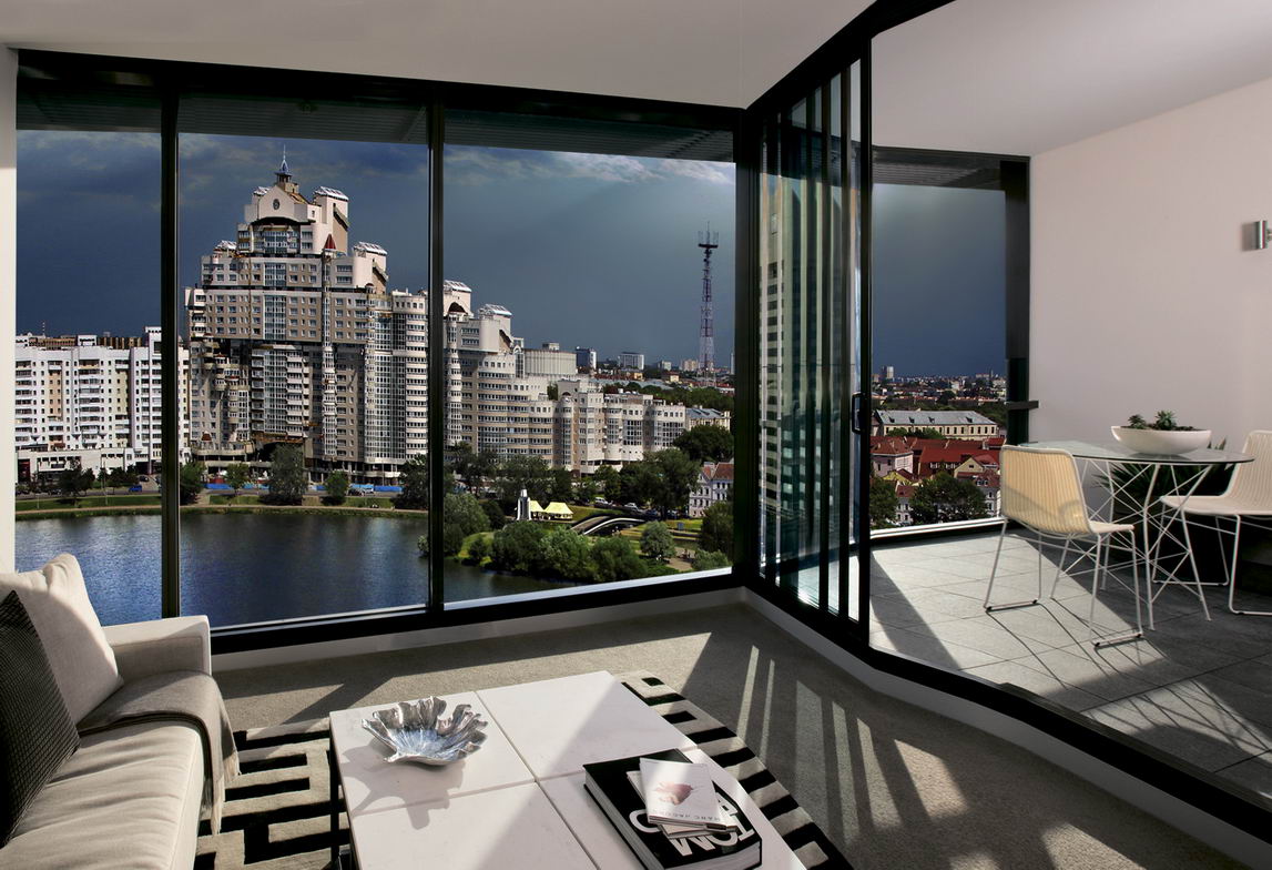 Красивый вид из окна