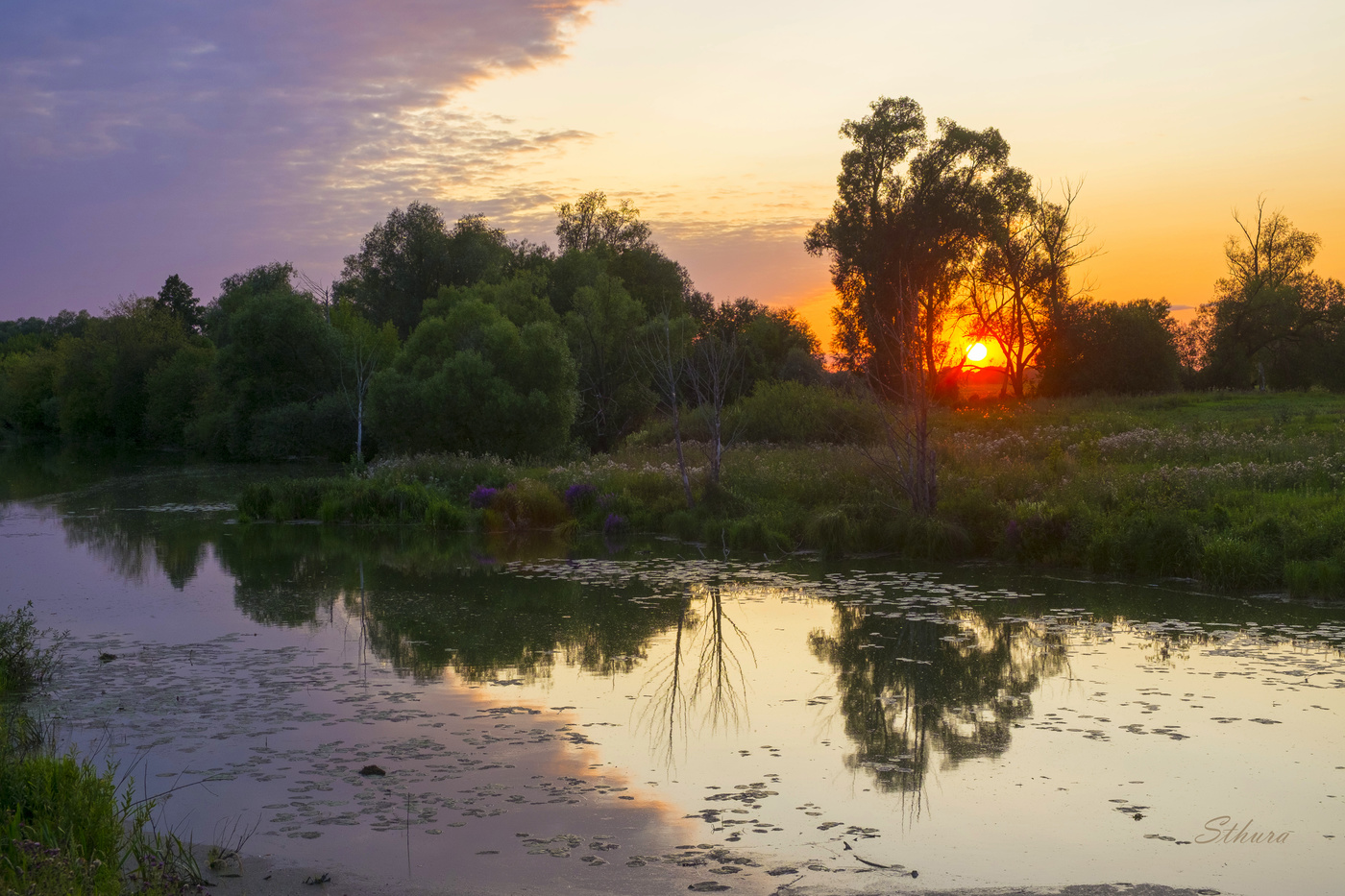 Закат в конце июля.