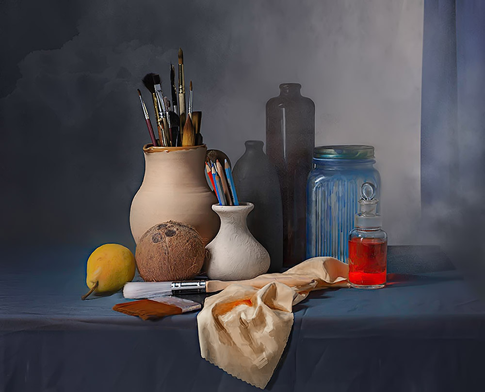 в мастерской