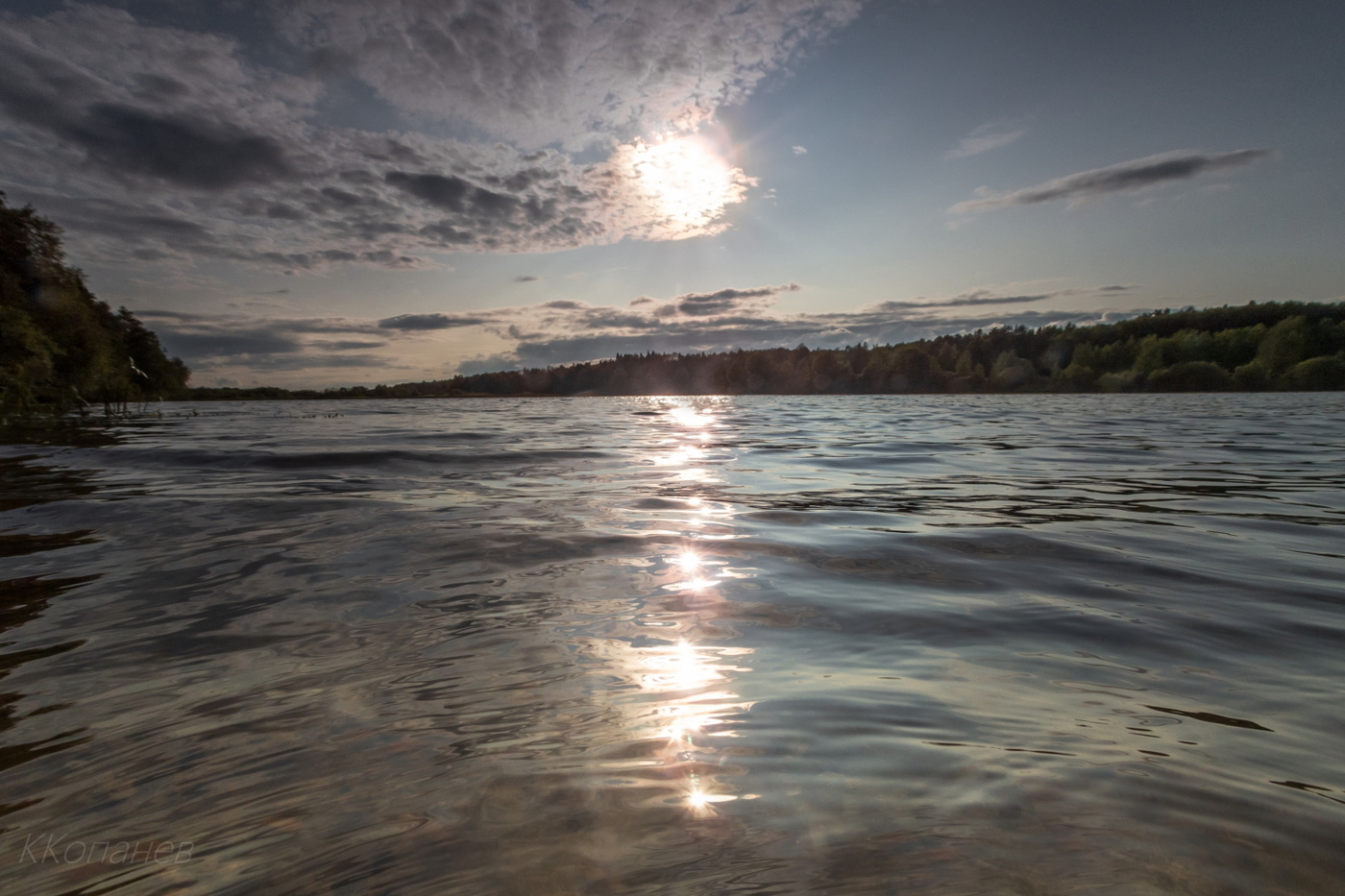 Вечер на озере