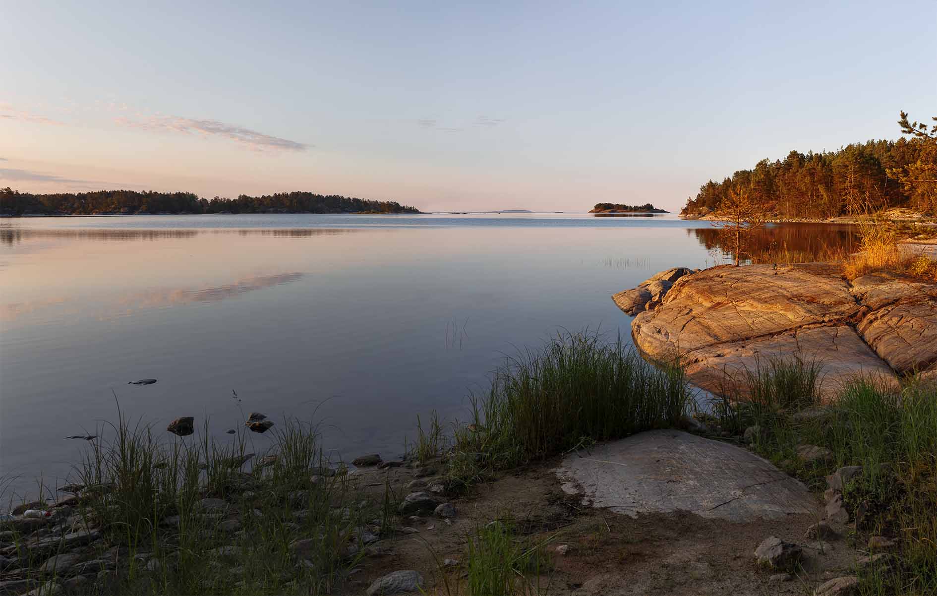 На закате...