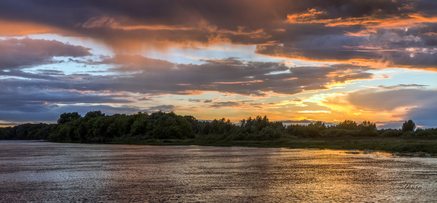 Тучи на закате.