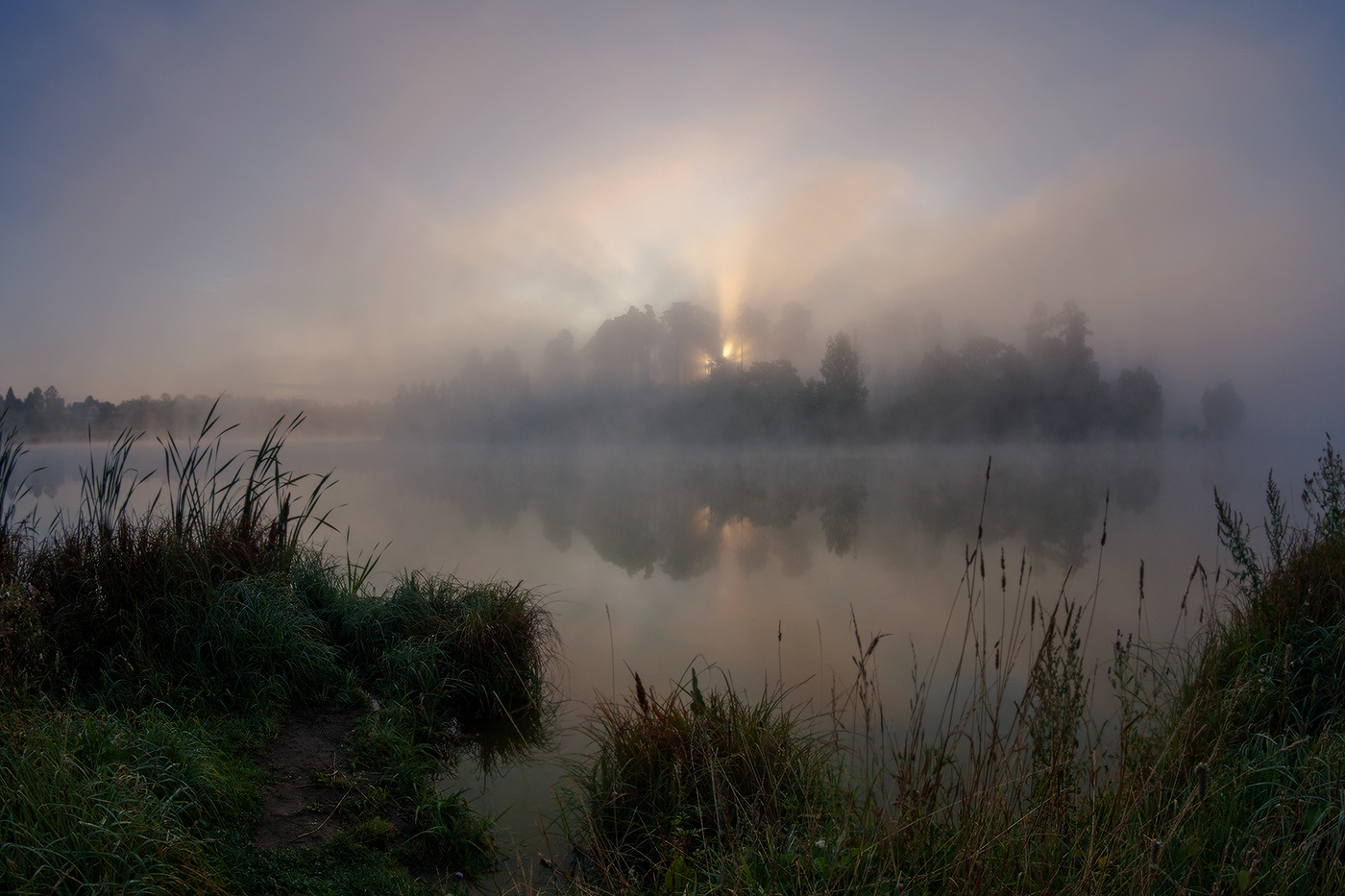 утро туманное