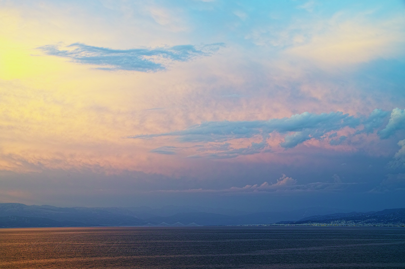 Вечерняя феерия облаков