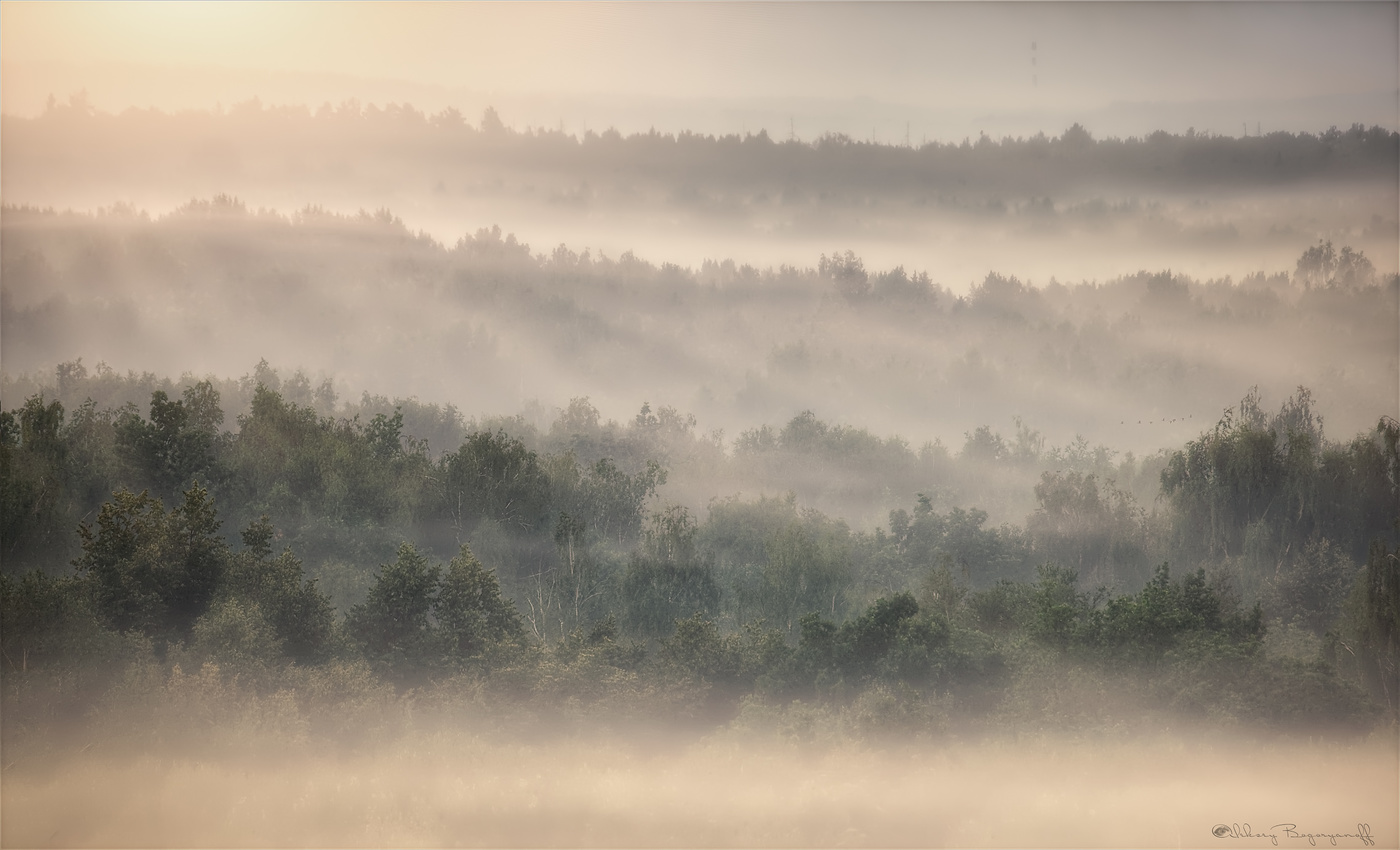 Расстелилась пелена.