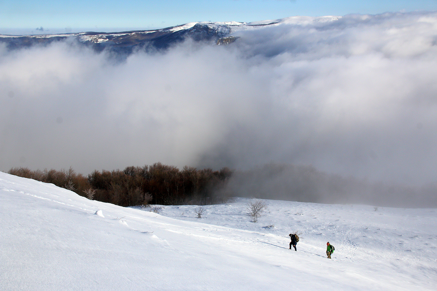 На склонах зимнего Чатыр-Дага